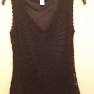 Talbots hand knit top